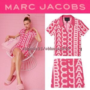 Marc Jacobs SET Terry pink monogram skirt + top S